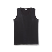 Load image into Gallery viewer, PJ HARLOW ALEXA SATIN CREW-NECK TANK - BLACK