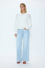 Load image into Gallery viewer, PISTOLA KATYA RELAXED CREW NECK SWEATER - LE BLANC