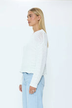 Load image into Gallery viewer, PISTOLA KATYA RELAXED CREW NECK SWEATER - LE BLANC