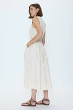 Load image into Gallery viewer, PISTOLA GLADYS SMOCKED BODICE DRESS - OYSTER SHELL