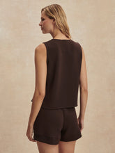 Load image into Gallery viewer, VARLEY JOSIE BUTTON-THROUGH TANK - COFFEE BEAN