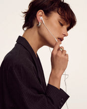 Load image into Gallery viewer, LUV AJ REMY RIDGED HOOPS - SILVER