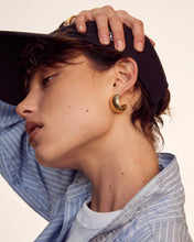 Load image into Gallery viewer, LUV AJ REMY RIDGED HOOPS - GOLD