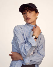 Load image into Gallery viewer, LUV AJ REMY RIDGED HOOPS - GOLD