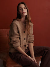 Load image into Gallery viewer, VARLEY PATRICIA RIB CARDIGAN - GOLDEN BRONZE FLEK