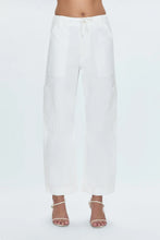 Load image into Gallery viewer, PISTOLA SABRINA CURVED UTILITY PANTS - WHITE