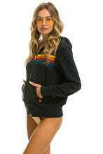 Load image into Gallery viewer, AVIATOR NATION 5 STRIPE HOODIE - CHARCOAL