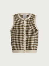 Load image into Gallery viewer, VARLEY AURA KNIT TOP - EGRET/GOLDEN OLIVE