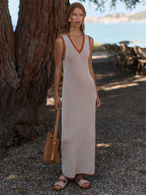 Load image into Gallery viewer, VARLEY ALBANE KNIT DRESS - CARAMEL CLAY