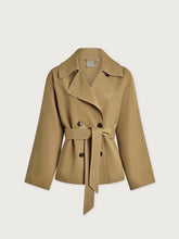 Load image into Gallery viewer, VARLEY MADDOX SHORT TRENCH - LIGHT TAN