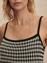 Load image into Gallery viewer, VARLEY JARED KNIT TOP - BLACK/EGRET