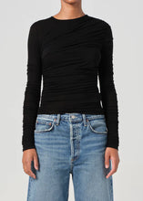 Load image into Gallery viewer, AGOLDE TANIA TWIST TEE - BLACK