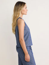 Load image into Gallery viewer, NZ BY NIC+ZOE CHAMBRAY MIX STEVIE TANK - INDIGO MIX