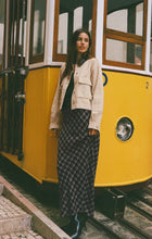 Load image into Gallery viewer, Z SUPPLY EUROPA PLAID MAXI SKIRT - ASH BLACK