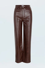 Load image into Gallery viewer, PISTOLA CASSIE SUPER HIGH RISE STRAIGHT PANT - TOBACCO CROC
