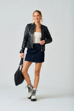 Load image into Gallery viewer, MAURITIUS KATHARINA RF LEATHER JACKET - BLACK