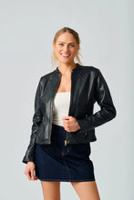 Load image into Gallery viewer, MAURITIUS KATHARINA RF LEATHER JACKET - BLACK