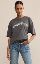 Load image into Gallery viewer, Z SUPPLY GOOD TIMES CITY TEE - CHARCOAL MOON