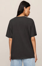 Load image into Gallery viewer, Z SUPPLY ZEBRA GRAPHIC BOYFRIEND TEE - BLACK SAND