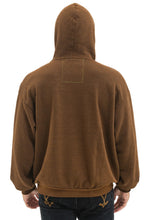 Load image into Gallery viewer, AVIATOR NATION WAVE STRIPE 4 PULLOVER HOODIE RELAXED - CHOCOLATE // ESPRESSO