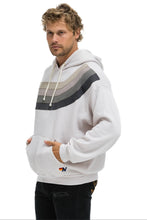 Load image into Gallery viewer, AVIATOR NATION WAVE STRIPE 4 PULLOVER HOODIE RELAXED - DOVE // CHARCOAL