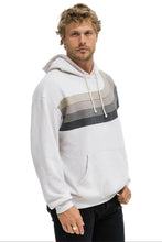 Load image into Gallery viewer, AVIATOR NATION WAVE STRIPE 4 PULLOVER HOODIE RELAXED - DOVE // CHARCOAL