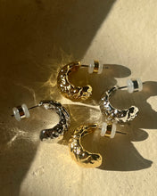 Load image into Gallery viewer, LUV AJ MINI MOLTEN HOOPS - SILVER