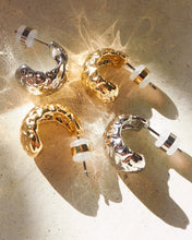 Load image into Gallery viewer, LUV AJ MINI MOLTEN HOOPS - SILVER
