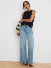 Load image into Gallery viewer, NIC+ZOE DIAMOND EYELET TOP - DARK INDIGO