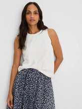 Load image into Gallery viewer, NIC+ZOE DIAMOND EYELET TOP - PAPER WHITE