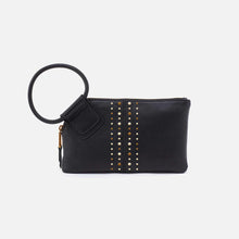 Load image into Gallery viewer, HOBO SABLE WRISTLET - BLACK WITH STUDS