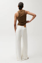 Load image into Gallery viewer, PISTOLA SYDNEY HIGH RISE BOWED LINEN WIDE - EGRET