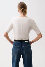 Load image into Gallery viewer, PISTOLA MELIKA QUARTER SLEEVE TEE - SOFT WHITE
