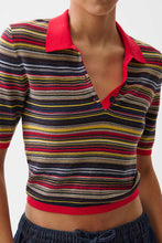 Load image into Gallery viewer, PISTOLA ASHLEE POLO SWEATER - NEGRONI STRIPE