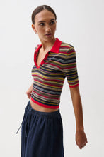 Load image into Gallery viewer, PISTOLA ASHLEE POLO SWEATER - NEGRONI STRIPE