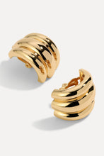 Load image into Gallery viewer, LILI CLASPE LARGE ELSA CLIP-ON EARRINGS - GOLD