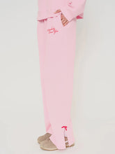 Load image into Gallery viewer, THE MAYFAIR GROUP SOMEBODY LOVES YOU WAFFLE WIDE LEG PANT - PINK