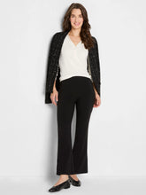 Load image into Gallery viewer, NIC+ZOE TRIMMED PERFECT KNIT RIB V-NECK TOP - CLASSIC CREAM