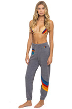 Load image into Gallery viewer, AVIATOR NATION ALL SEASONS CIRCLE CHEVRON SWEATPANTS - HEATHER GREY