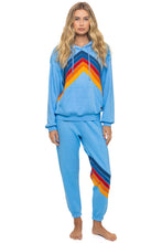 Load image into Gallery viewer, AVIATOR NATION MOUNTAIN STITCH CHEVRON PULLOVER HOODIE RELAXED - SKY