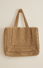 Load image into Gallery viewer, Z SUPPLY HIDEAWAY RAFFIA TOTE - NATURAL