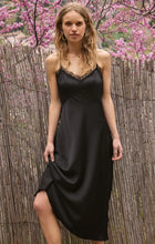 Load image into Gallery viewer, Z SUPPLY AFTER HOURS LUXE SATIN MIDI DRESS - BLACK