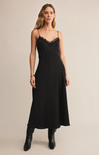 Load image into Gallery viewer, Z SUPPLY AFTER HOURS LUXE SATIN MIDI DRESS - BLACK