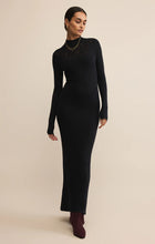 Load image into Gallery viewer, Z SUPPLY ADEN MESH SWEATER MAXI DRESS - BLACK