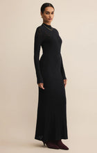Load image into Gallery viewer, Z SUPPLY ADEN MESH SWEATER MAXI DRESS - BLACK