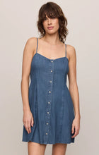 Load image into Gallery viewer, Z SUPPLY ANGEL EYES DENIM MINI DRESS - MEDIUM INDIGO