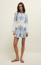 Load image into Gallery viewer, Z SUPPLY TAHINA AIRY PALM MINI DRESS - NAUTICAL COBALT BLUE
