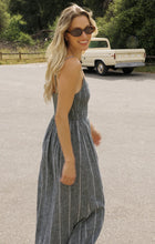 Load image into Gallery viewer, Z SUPPLY ROMY STRIPED LINEN MAXI DRESS - ECLIPSE