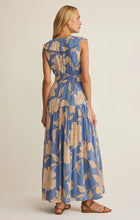 Load image into Gallery viewer, Z SUPPLY MALENE BLOOM FLORAL MAXI DRESS - LAKE BLUE