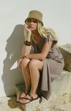 Load image into Gallery viewer, Z SUPPLY SANNA GINGHAM MAXI DRESS - DARK CHOCOLATE